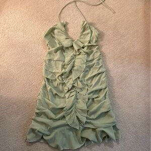 Princess Polly Light Green Mini Dress